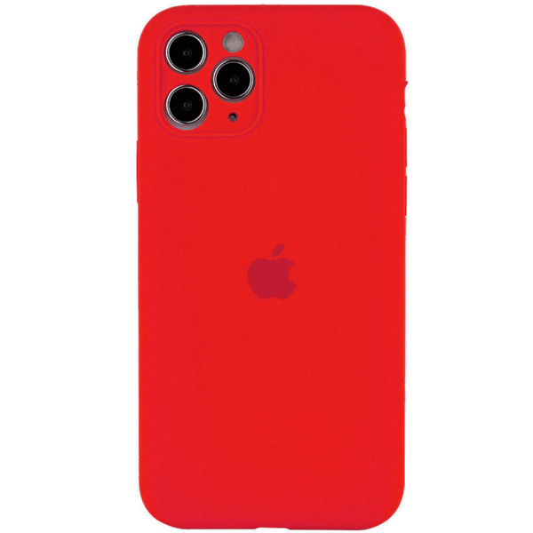 Чехол Soft Touch для Apple iPhone 12 Pro Max Red with Camera Lens Protection