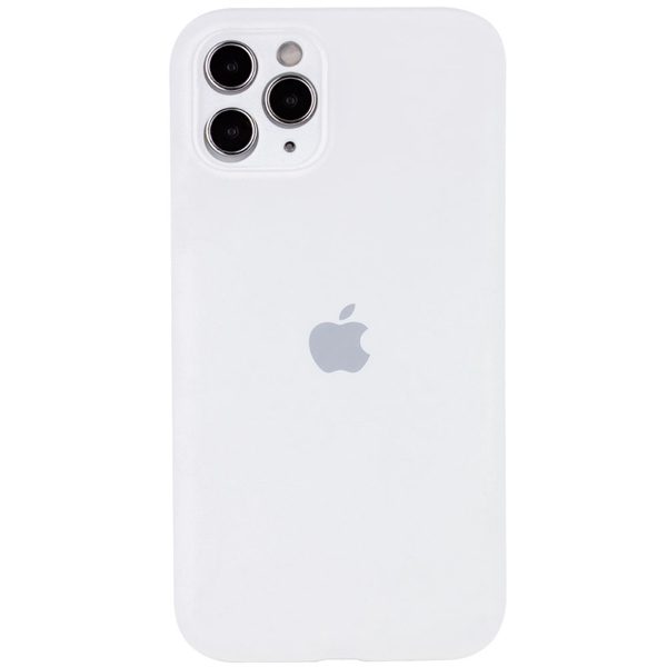 Чехол Soft Touch для Apple iPhone 12/12 Pro White with Camera Lens Protection