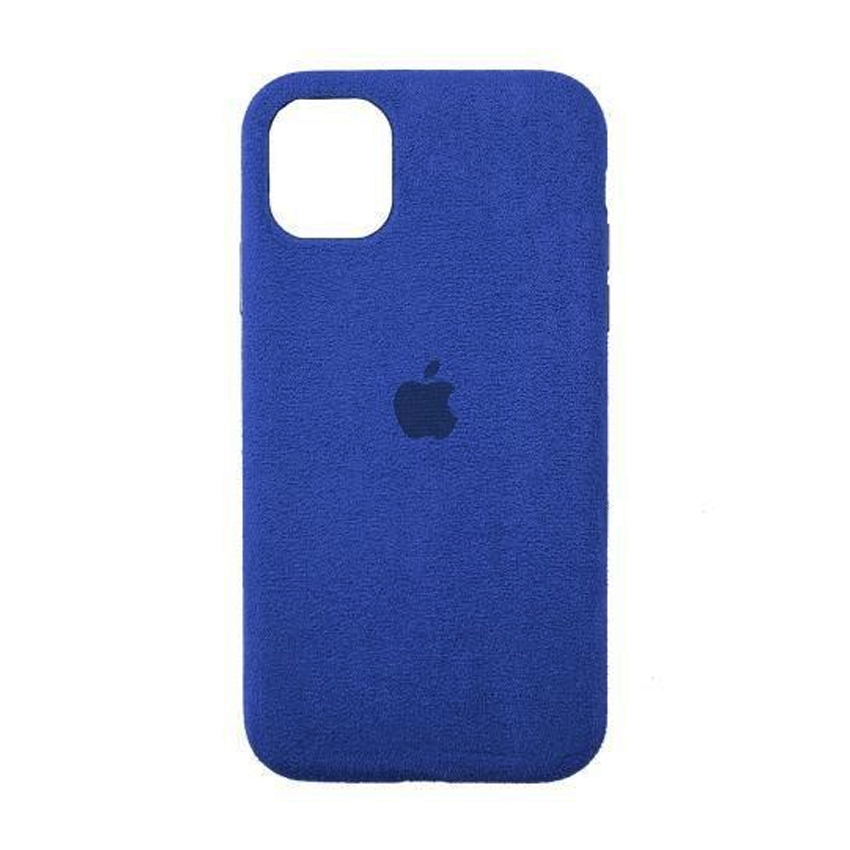 Чохол Alcantara для Apple iPhone 12/12 Pro Dark Blue