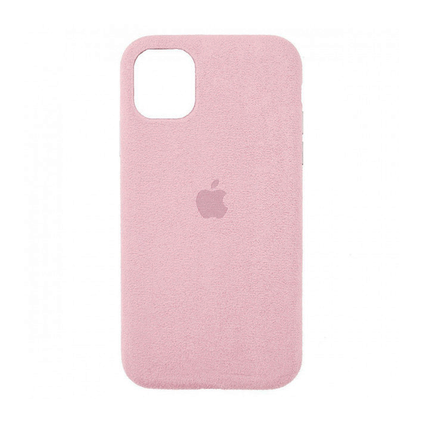 Чехол Alcantara для Apple iPhone 12 Pro Max Light Pink