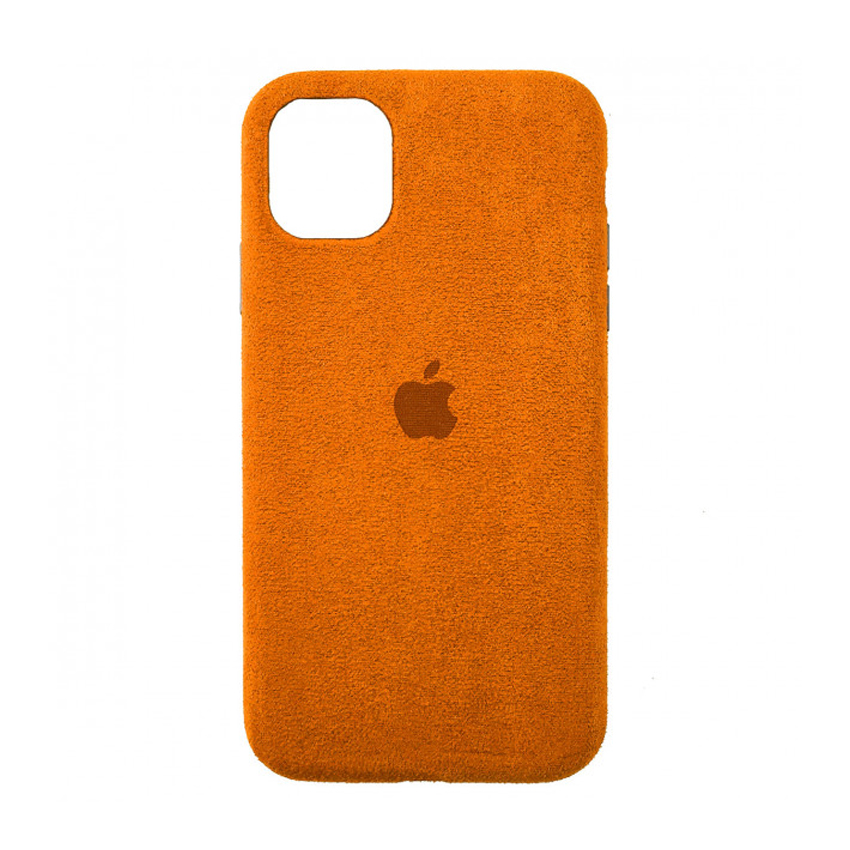 Чехол Alcantara для Apple iPhone 12 Pro Max Orange