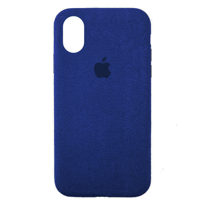 Чохол Alcantara для Apple iPhone X/XS Dark Blue