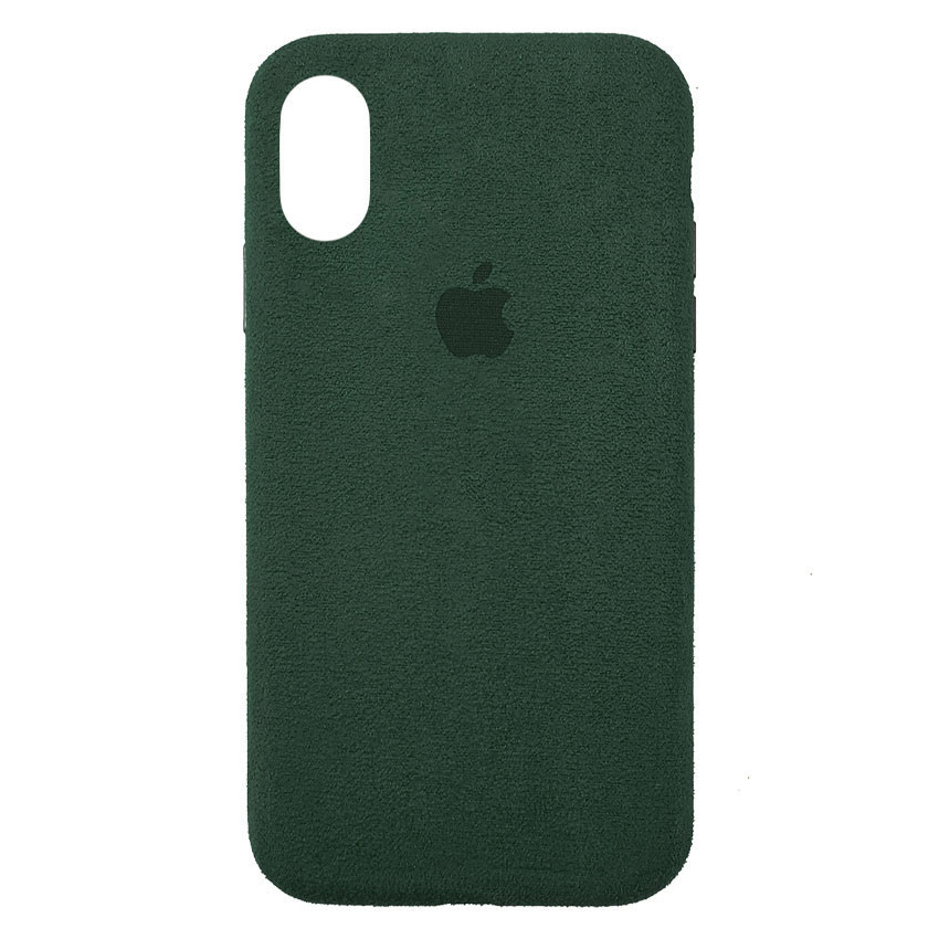 Чохол Alcantara для Apple iPhone X/XS Pine Green