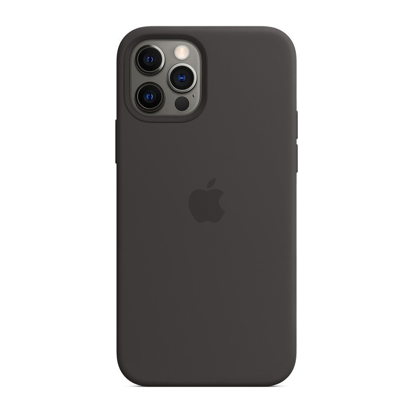 Чехол Apple Silicon Case with MagSafe для Apple iPhone 12 Pro Max Black