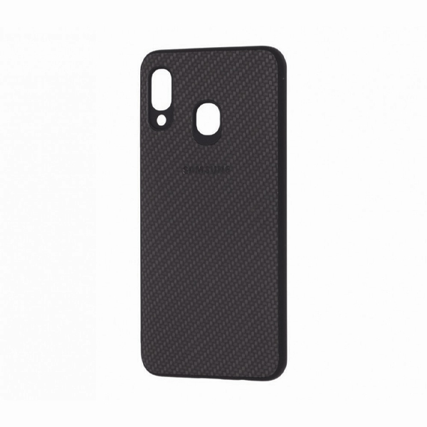 Чехол накладка Carbon для Samsung A20-2019/A205/A30-2019/A305 Black