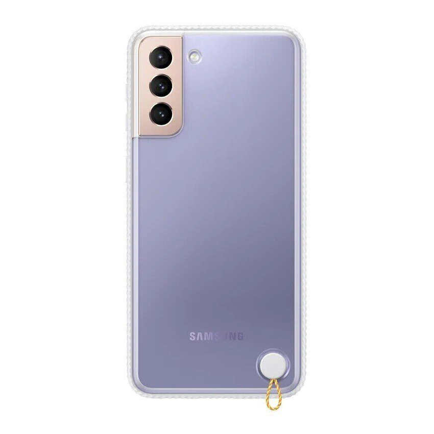 Чехол накладка Samsung G996 Galaxy S21 Plus Clear Protective Cover White (EF-GG996CWEG)