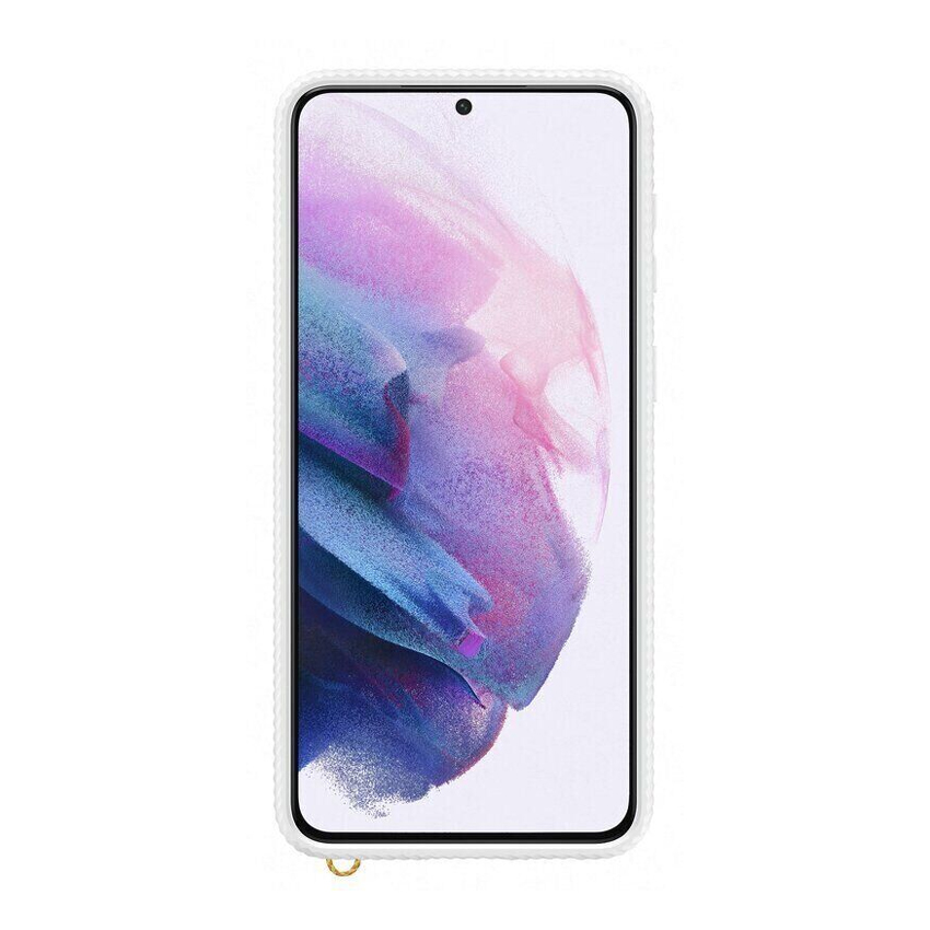 Чехол накладка Samsung G996 Galaxy S21 Plus Clear Protective Cover White (EF-GG996CWEG)