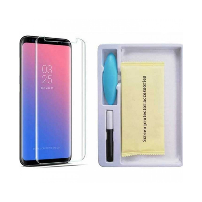 Защитное стекло Glass Curved для Samsung S11+/S20 Ultra + Ультрафиолет Blueo UV+UV Glue+UV