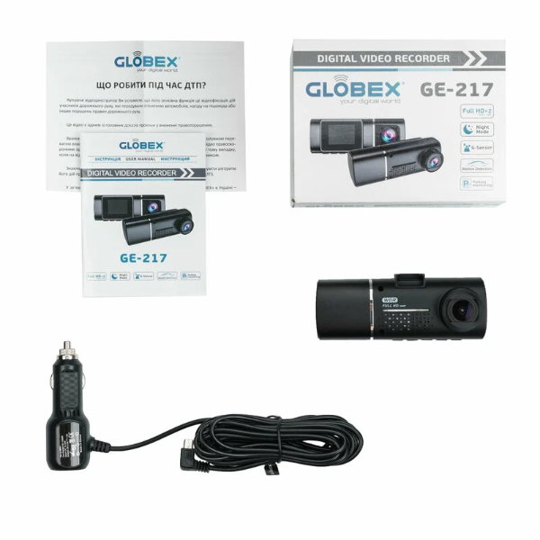 Автомобильный видеорегистратор Globex GE-217