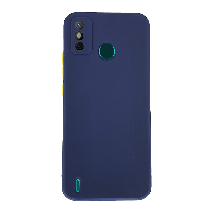 Чехол накладка Goospery TPU Square Full Camera Case для Tecno Spark 6 Go Dark Blue