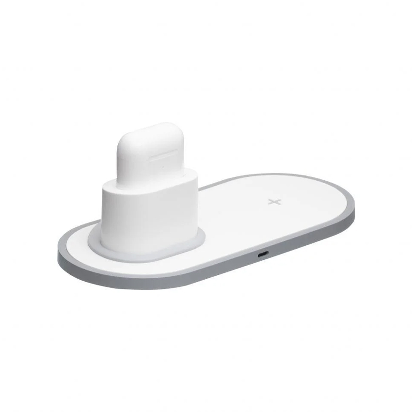 Беспроводное зарядное устройство Hoco CW21 3 in 1 Watch/iPhone/Airpods 10W White