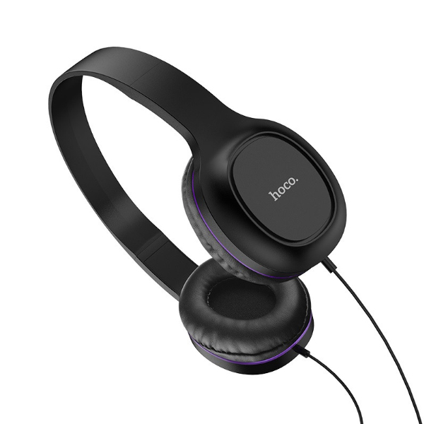 Навушники Hoco W24 (накладні і вакуумні) Black/Purple