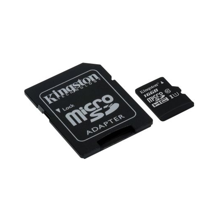 Карта памяти Kingston16 GB microSDHC Class 10 UHS-I Canvas Select + SD Adapter