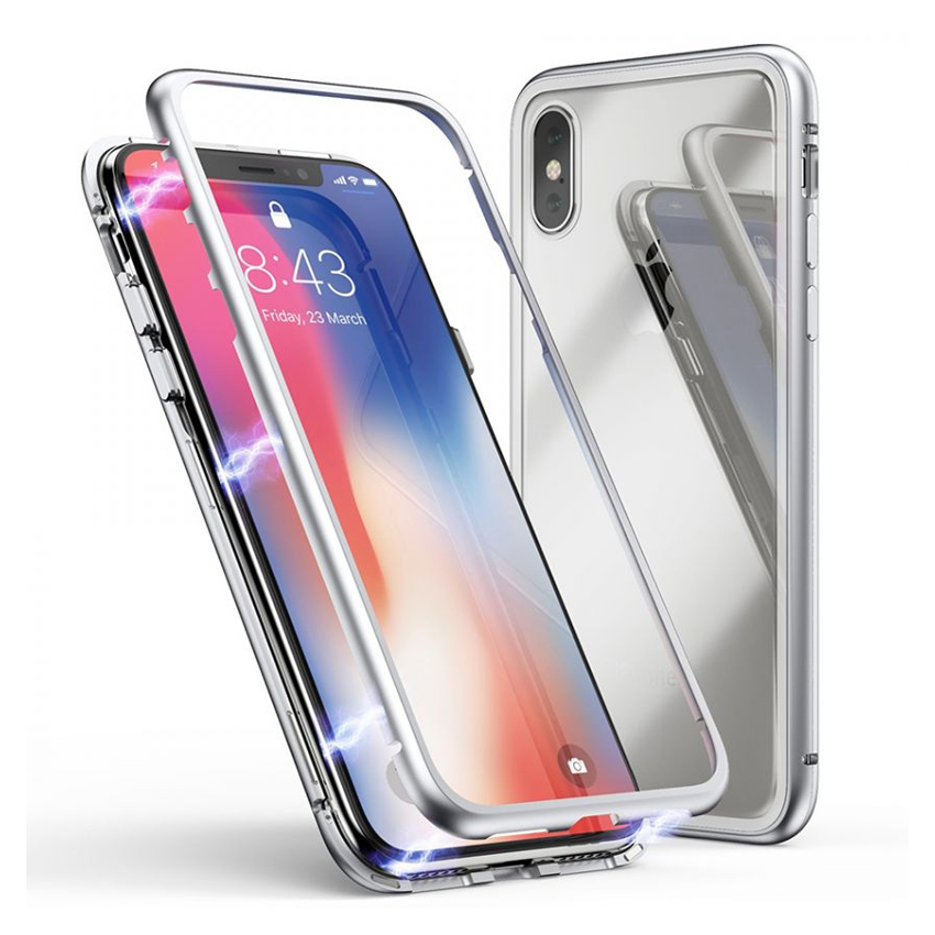 Чохол Magnet 360 Case iPhone X/XS Silver