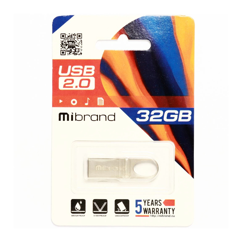 Флешка Mibrand 32GB Irbis USB 2.0 Silver (MI2.0/IR32U3S)