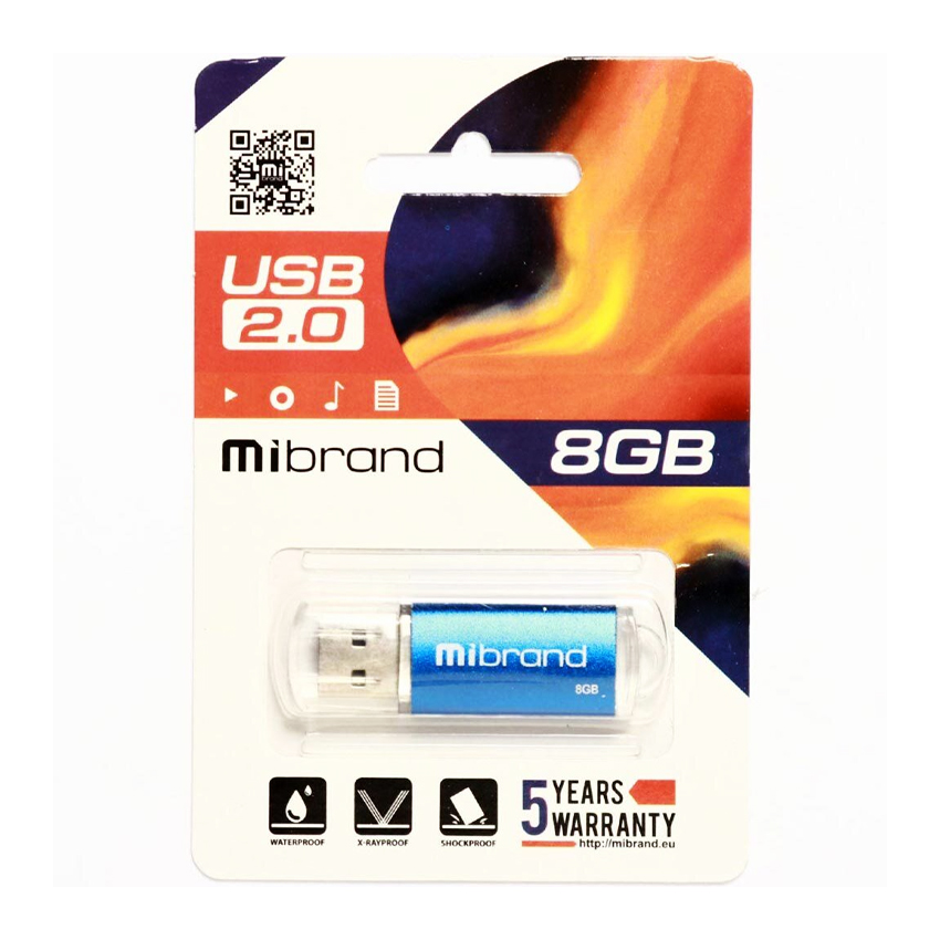 Флешка Mibrand 8GB Cougar USB 2.0 Blue (MI2.0/CU8P1U)
