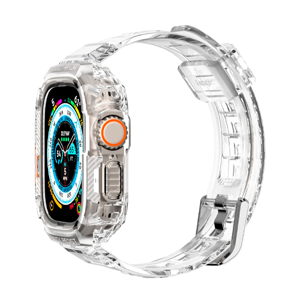 Чохол-ремінець Spigen Rugged Armor Pro для Apple Watch 49mm Crystal Clear (ACS05461)