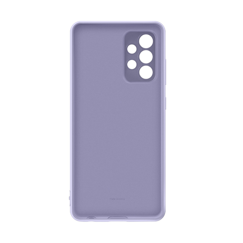 Чехол накладка Samsung A72 Silicone Cover Violet (EF-PA725TVEGRU)