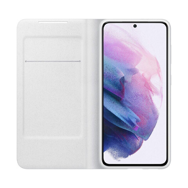 Чехол книжка Samsung G991 Galaxy S21 Smart LED View Cover Light Gray (EF-NG991PJEG)