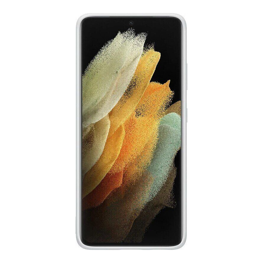 Чехол накладка Samsung G998 Galaxy S21 Ultra Silicone Cover Light Gray (EF-PG998TJEG)