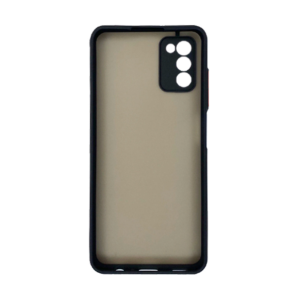 Чехол накладка Goospery Case для Samsung A03s-2021/A037 Black/Red with Camera Lens