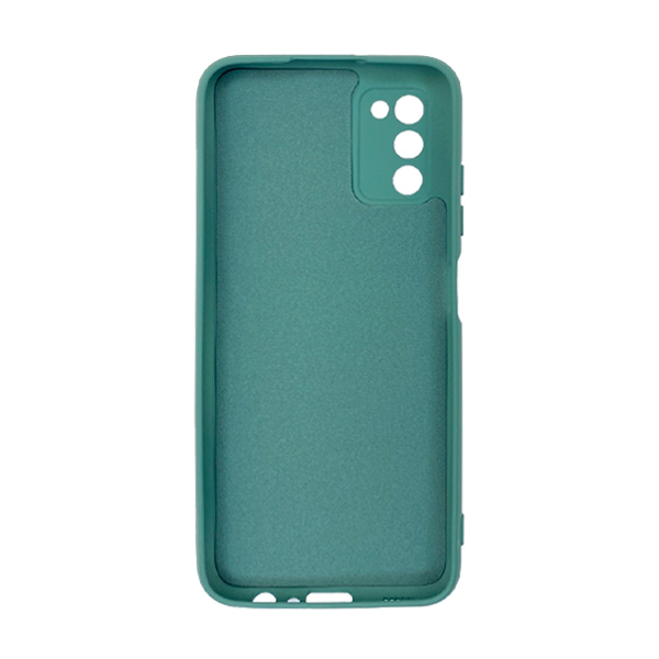 Чехол Original Soft Touch Case for Samsung A03s-2021/A037 Pine Green with Camera Lens