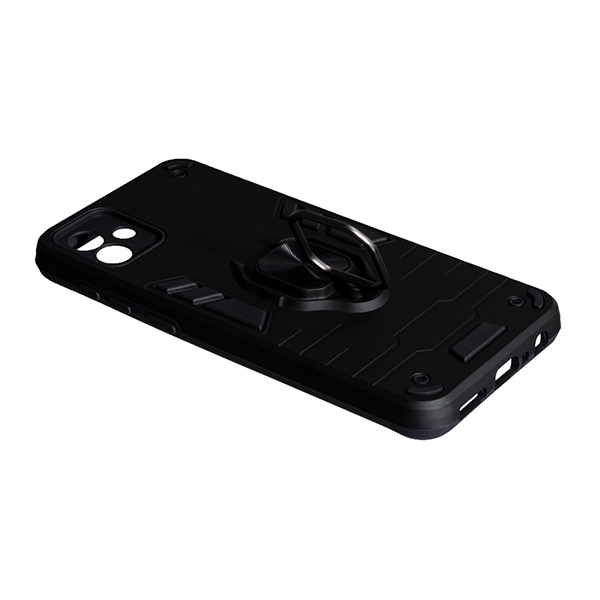 Чехол Armor Antishock Case для Samsung A04-2022/A045 with Ring Black with Camera Lens