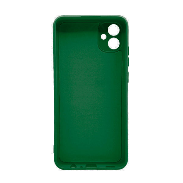 Чехол Original Soft Touch Case for Samsung A04-2022/A045 Dark Green with Camera Lens