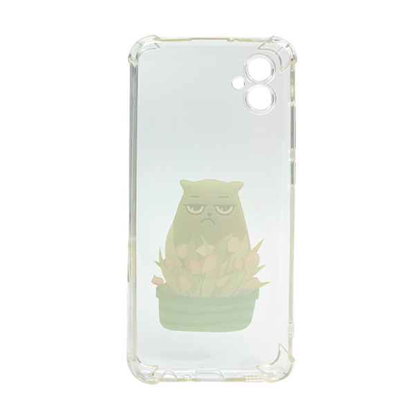 Чохол Wave Cute Case для Samsung A04e-2022/A042 Clear Cat is a Mood with Camera Lens