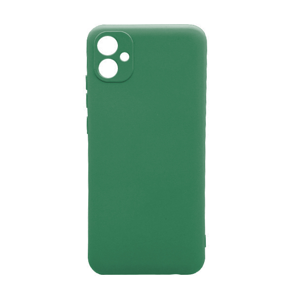 Чехол Original Soft Touch Case for Samsung A04e-2022/A042 Dark Green with Camera Lens