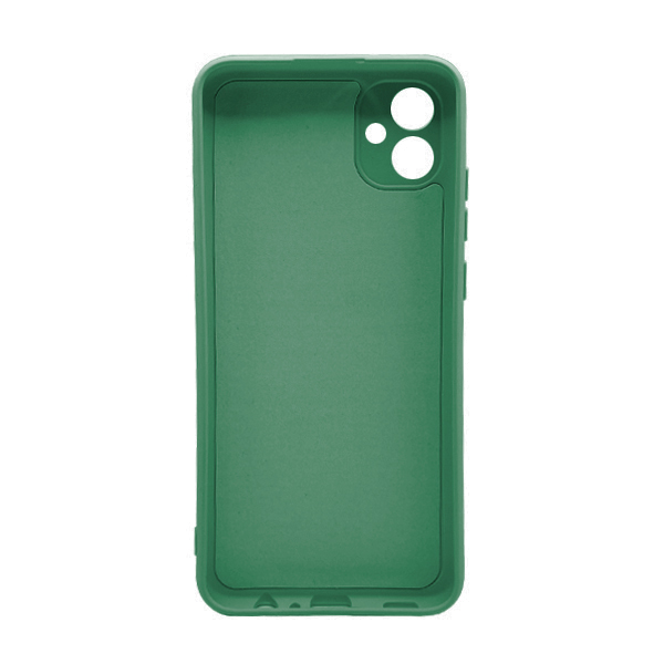 Чехол Original Soft Touch Case for Samsung A04e-2022/A042 Dark Green with Camera Lens