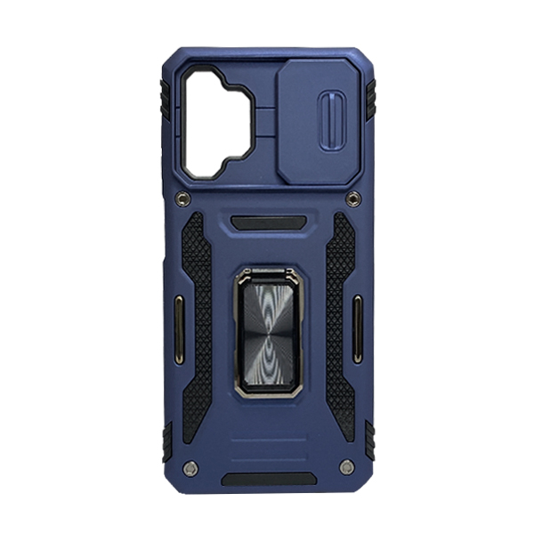 Чехол Armor Camshield Case для Samsung A04s/A047 with Ring Dark Blue