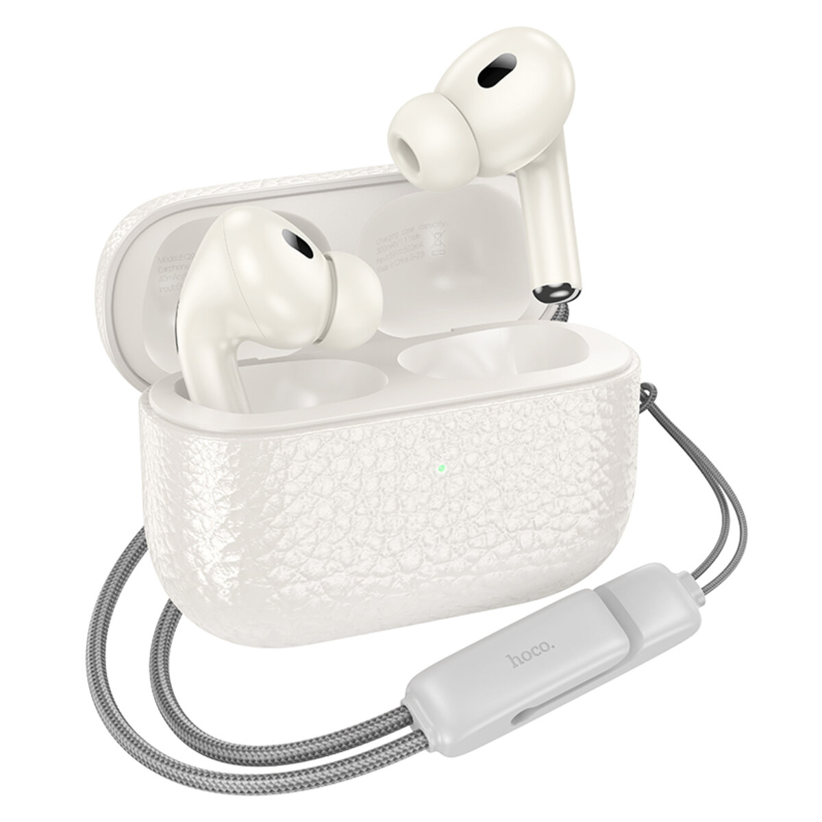 Бездротові навушники HOCO EQ9 Plus Duke true wireless ANC Noise Reduction BT headset Milky White