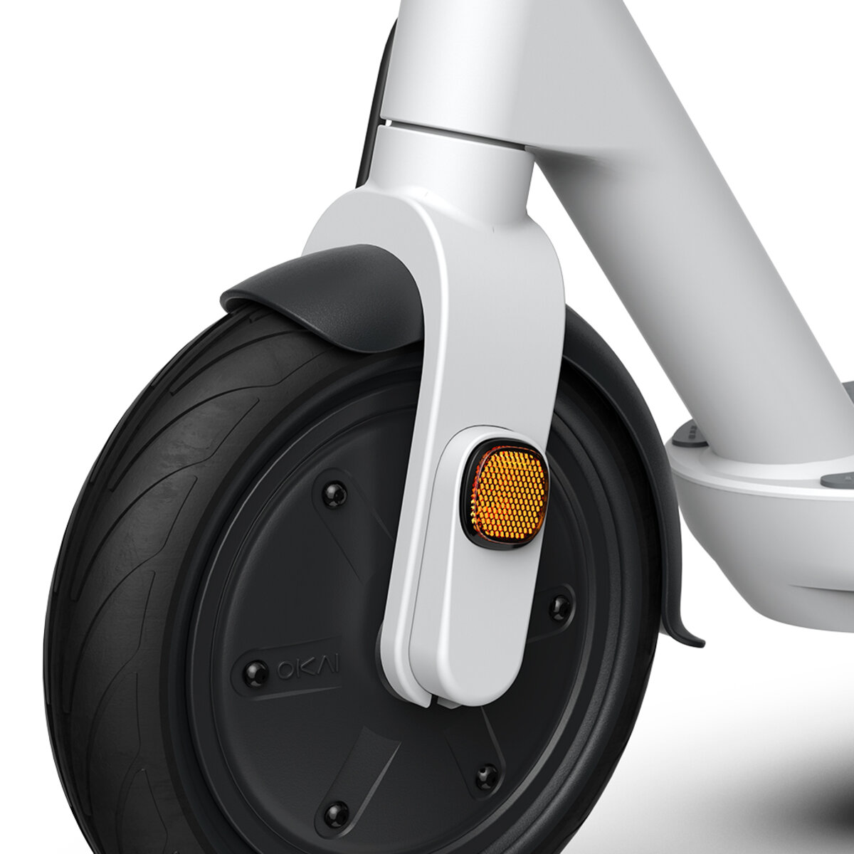Електросамокат OKAI ES10-NEON Lite White 9", 300(600)W, 7.8Ah, 30km, 25kmh, 20%, NFC, App, 15kg
