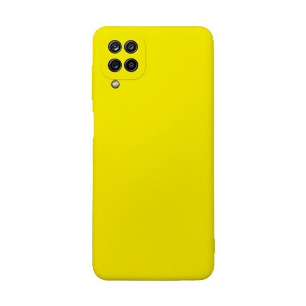 Чохол Original Soft Touch Case for Samsung A12-2021/A125/M12-2021 Yellow with Camera Lens