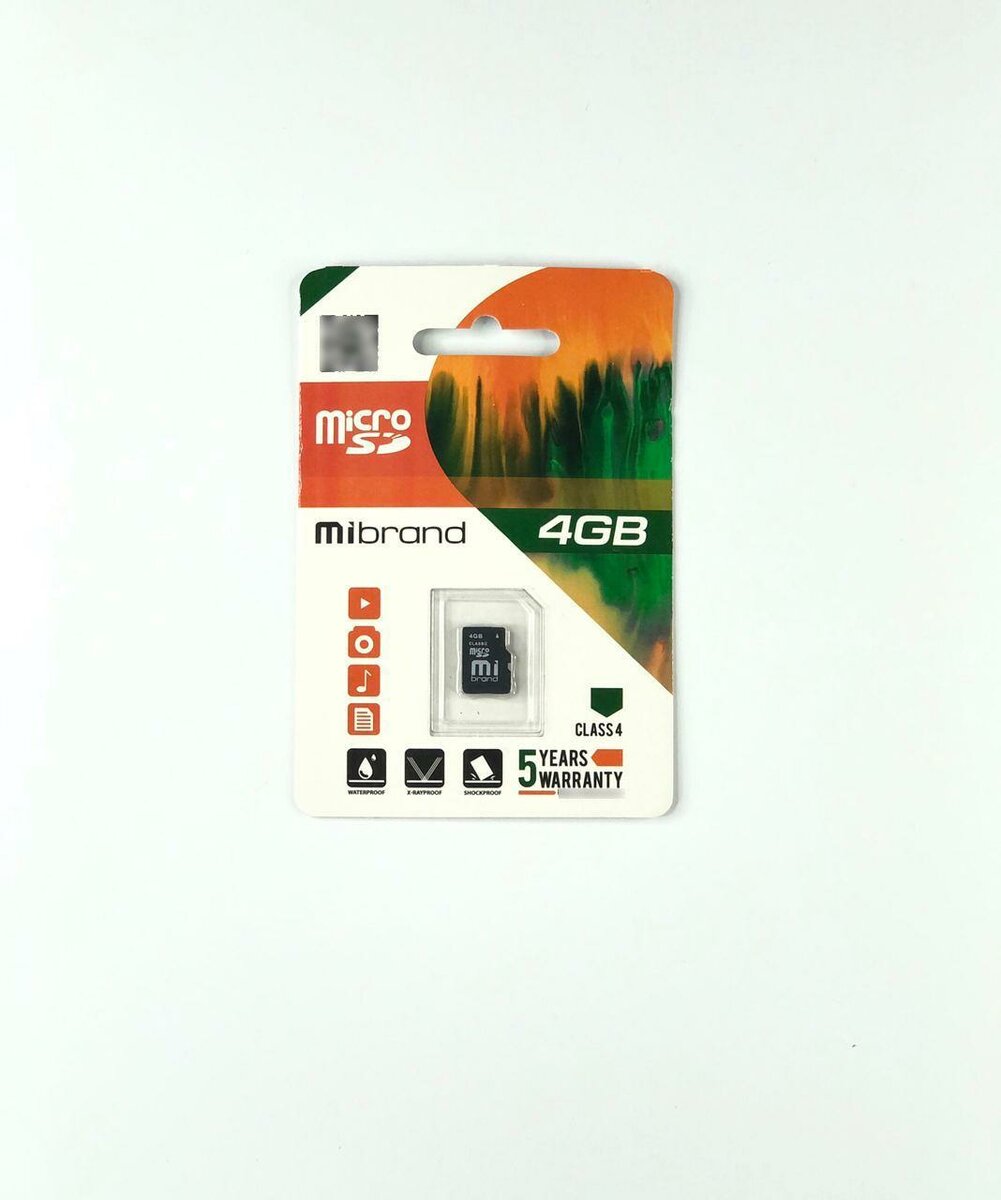 microSDHC Mibrand 4Gb class 4