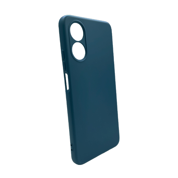 Чохол Original Soft Touch Case for Oppo A17 4G Dark Blue with Camera Lens