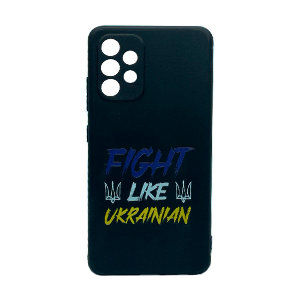 Чохол Wave We are Ukraine Case Samsung A32-2021/A325 Black Fight Like Ukrainian with Camera Lens