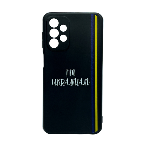 Чохол Wave We are Ukraine Case Samsung A23-2022/A235-2022 Black I`m Ukrainian with Camera Lens