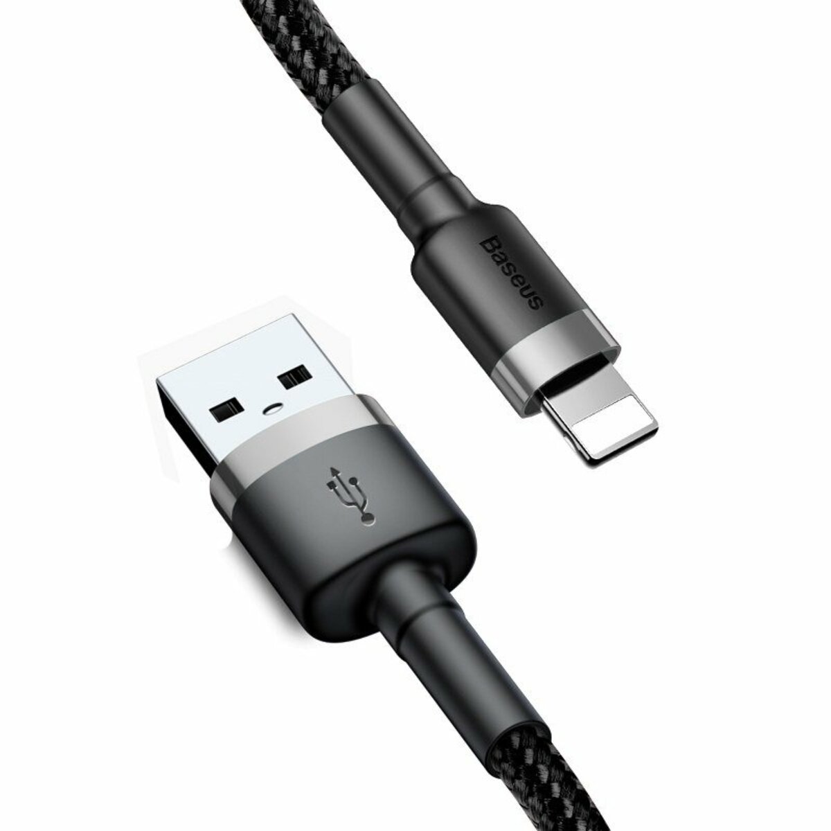 Кабель Baseus Cafule Cable USB For iP 2A 3m Gray+Black