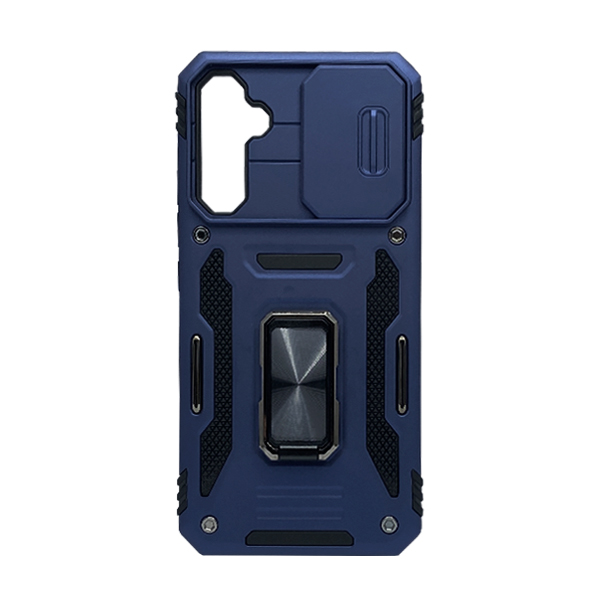 Чохол Armor Camshield Case для Samsung A14-A145 with Ring Dark Blue
