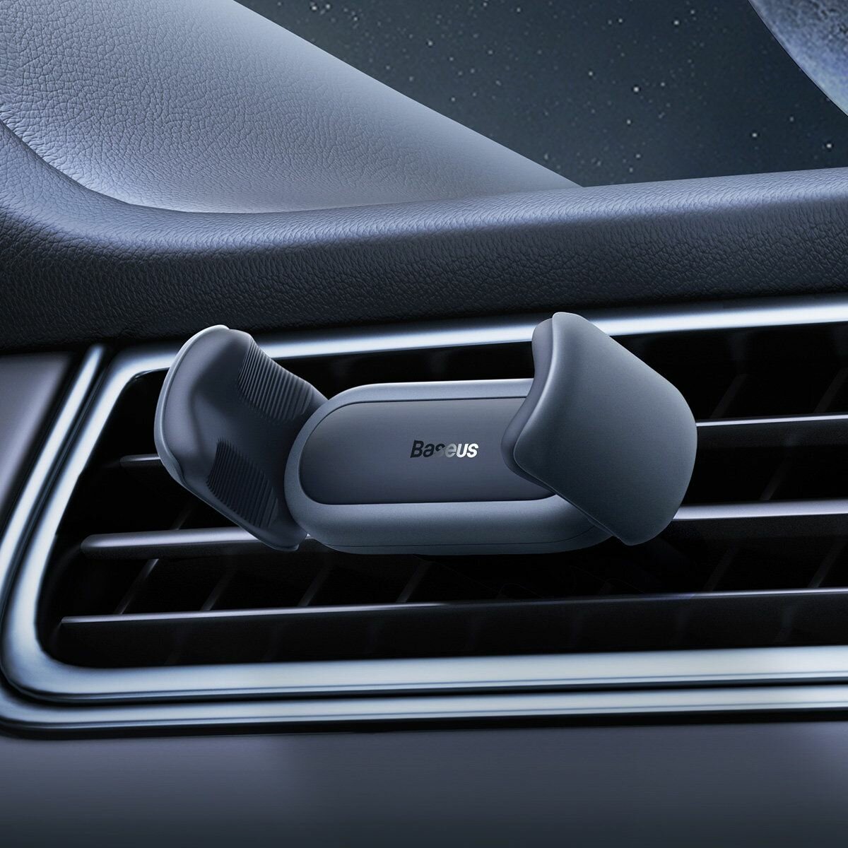 Автотримач для телефона Baseus Steel Cannon 2 Air Outlet Car Mount Black