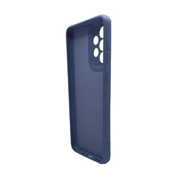 Чехол Original Soft Touch Case for Samsung A73-2022/A736 Dark Blue with Camera Lens