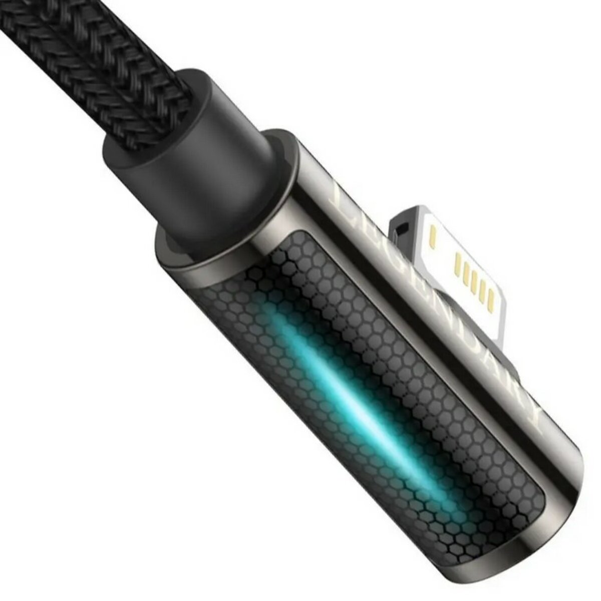 Кабель Baseus Legend Series Elbow Fast Charging Data Cable USB to iP 2.4A 1m Black