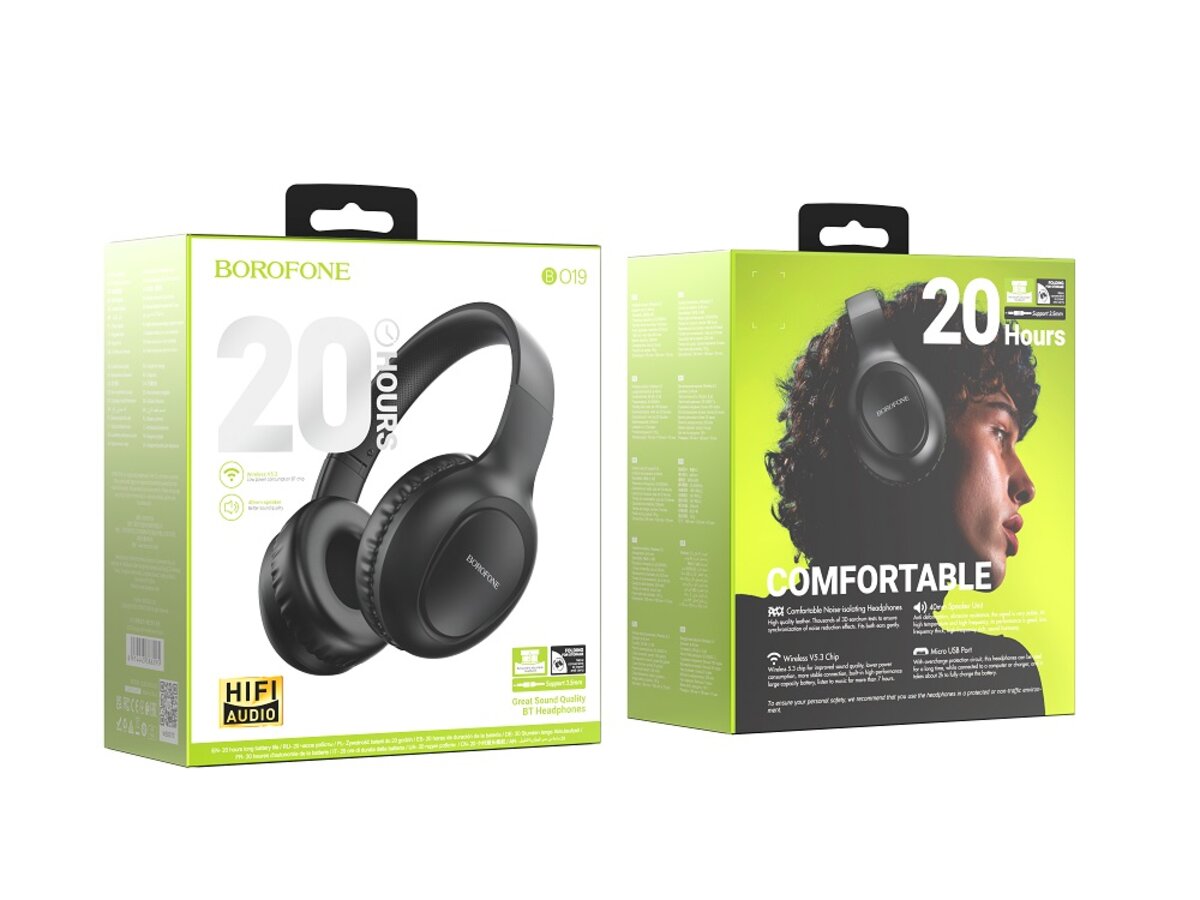 Навушники BOROFONE BO19 Musique BT headphones Black