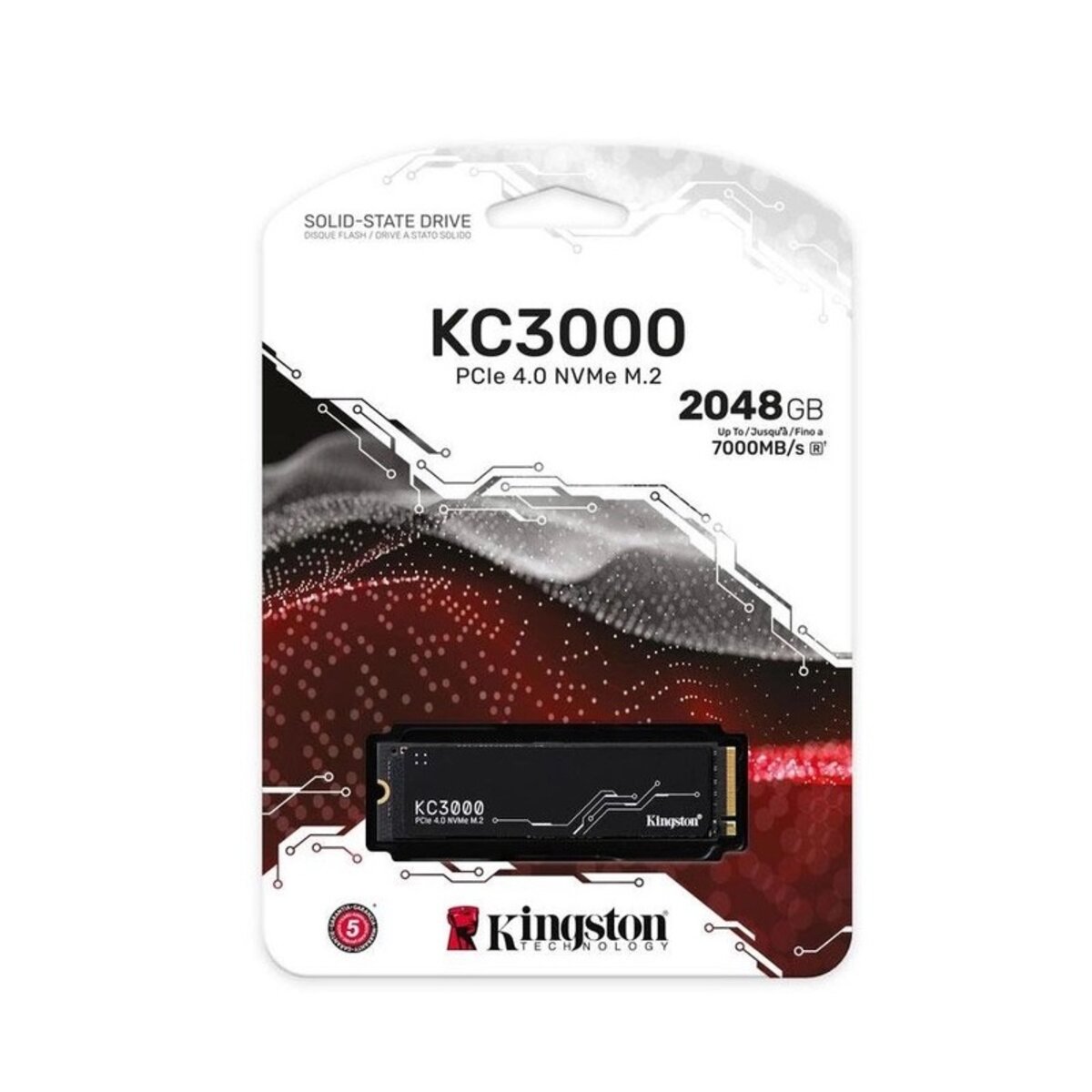 Накопичувач SSD M.2 Kingston KC3000 2048GB NVMe 2280 PCIe 4.0 x4 3D NAND TLC