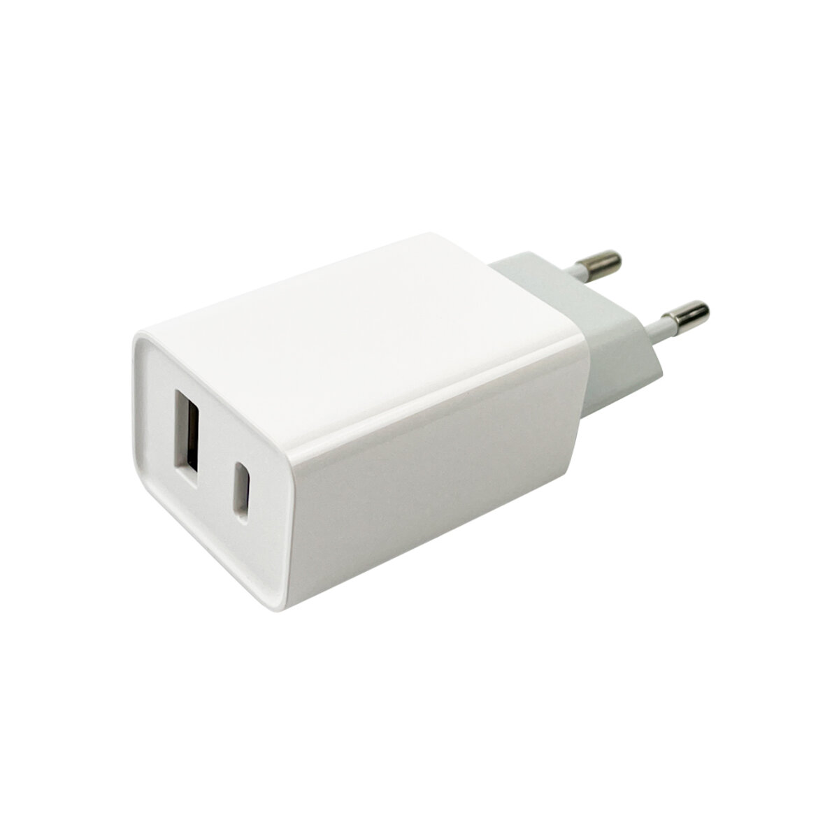 Мережевий зарядний пристрій Mibrand MI-206C Travel Charger USB-A + USB-C White