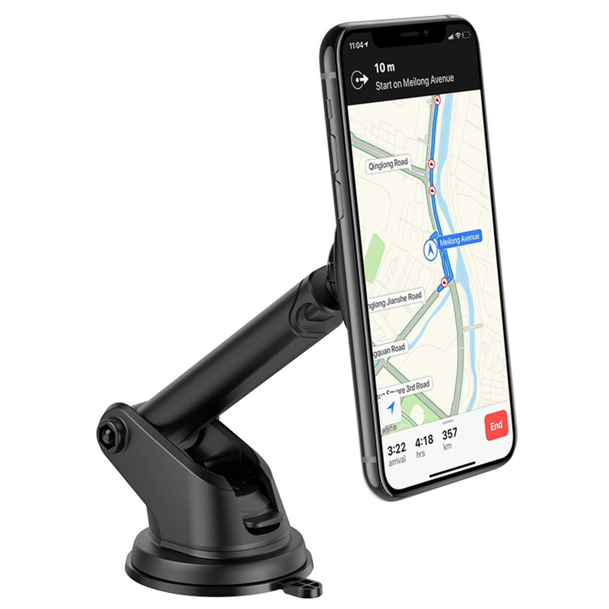 Автотримач для телефона HOCO CA67 Sagittarius series stretch magnetic car holder Black
