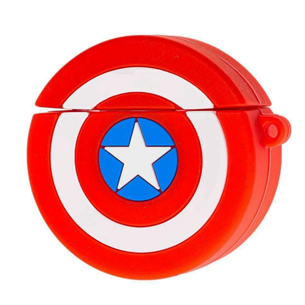 Футляр для наушников AirPods/AirPods 2 3D Captain America