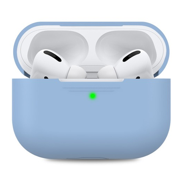 Футляр для наушников AirPods Pro AhaStyle Full Cover Silicone Case Sky Blue